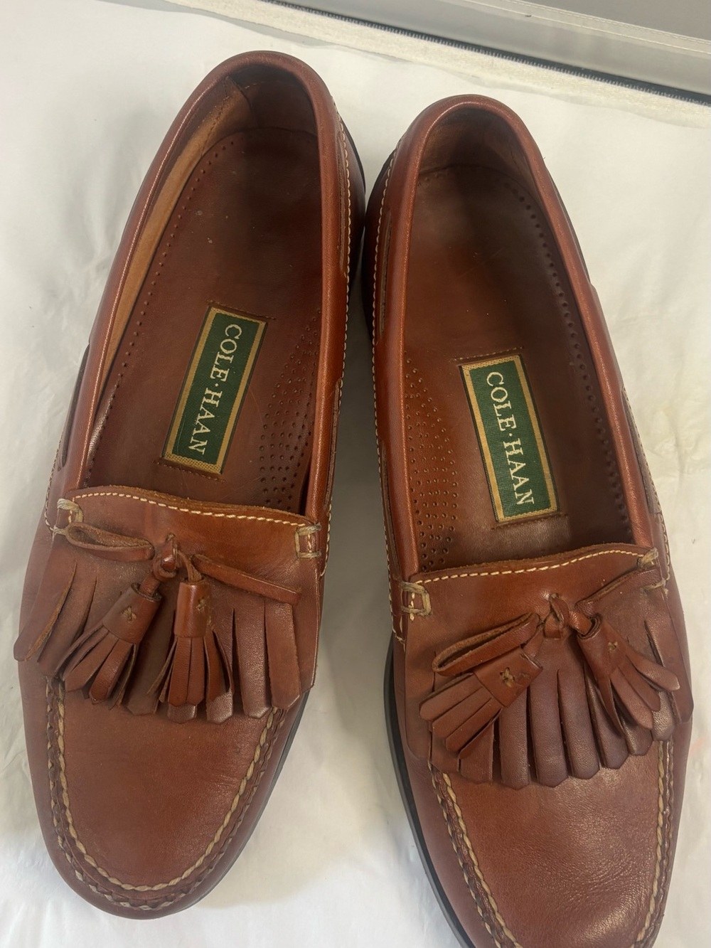 Cole Haan Men’s Brown Leather Tassel Loafers VGUC 9.5